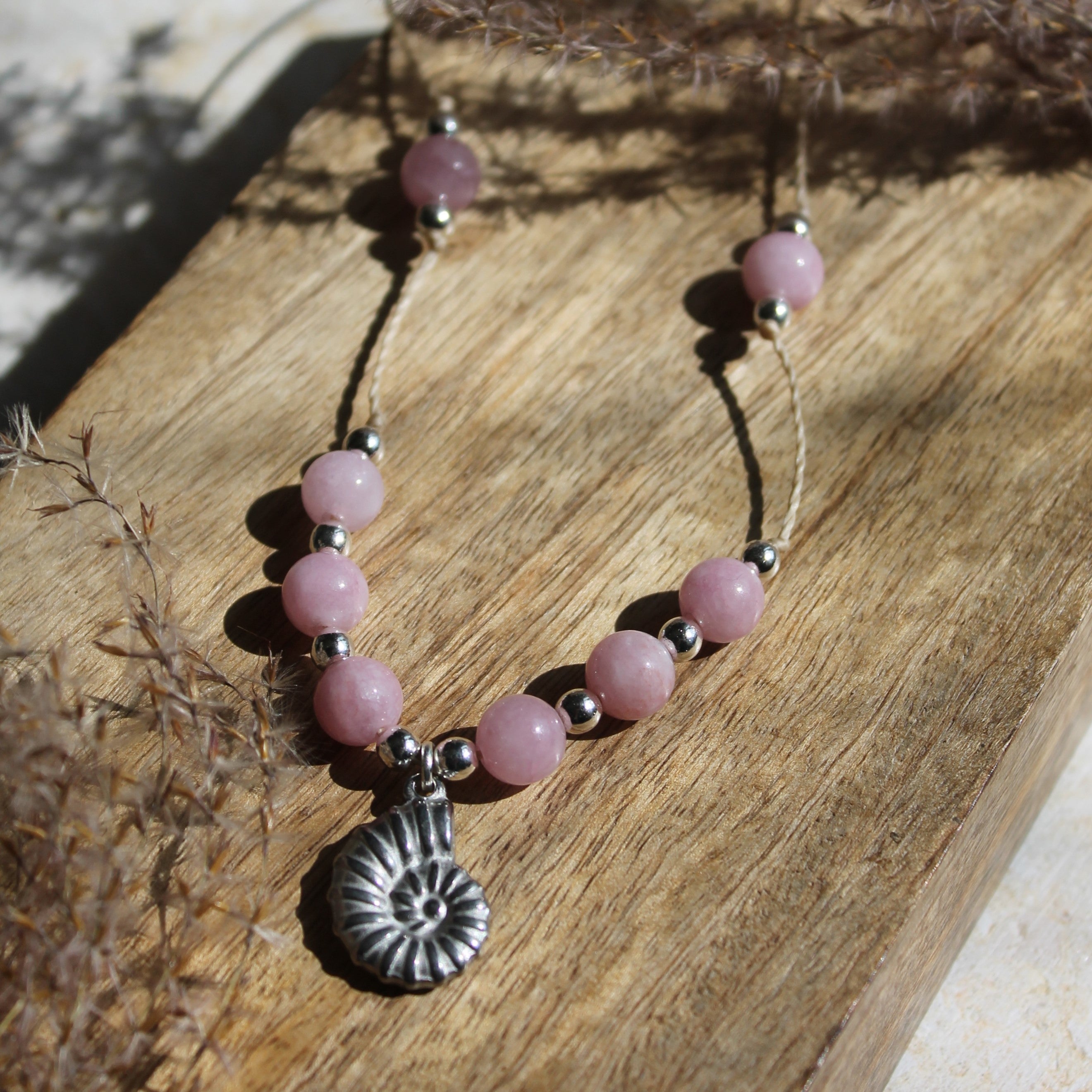 Personalisierte Kette zum Muttertag Schnecke silberfarben