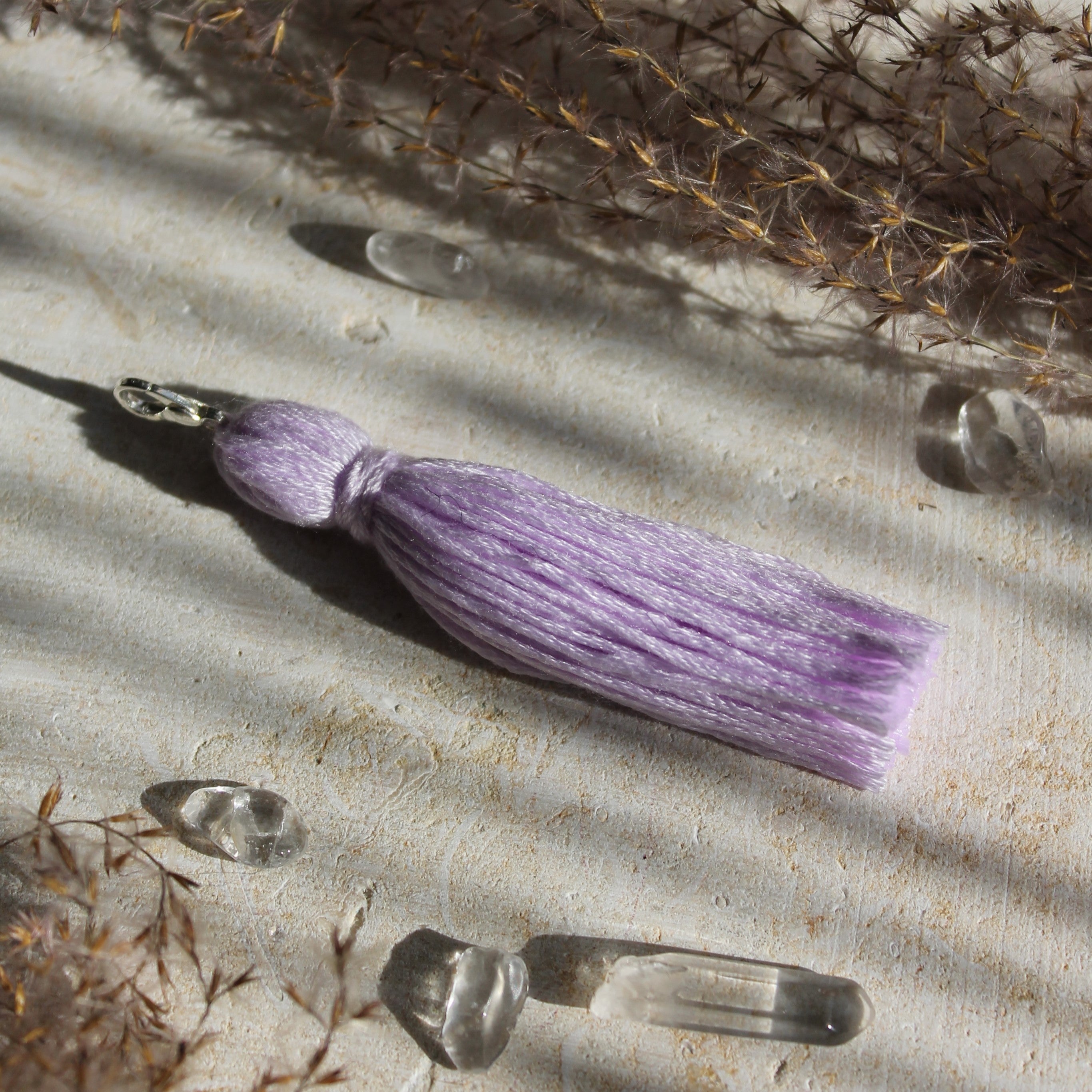 Auswechselbare Quasten lila-lavendel