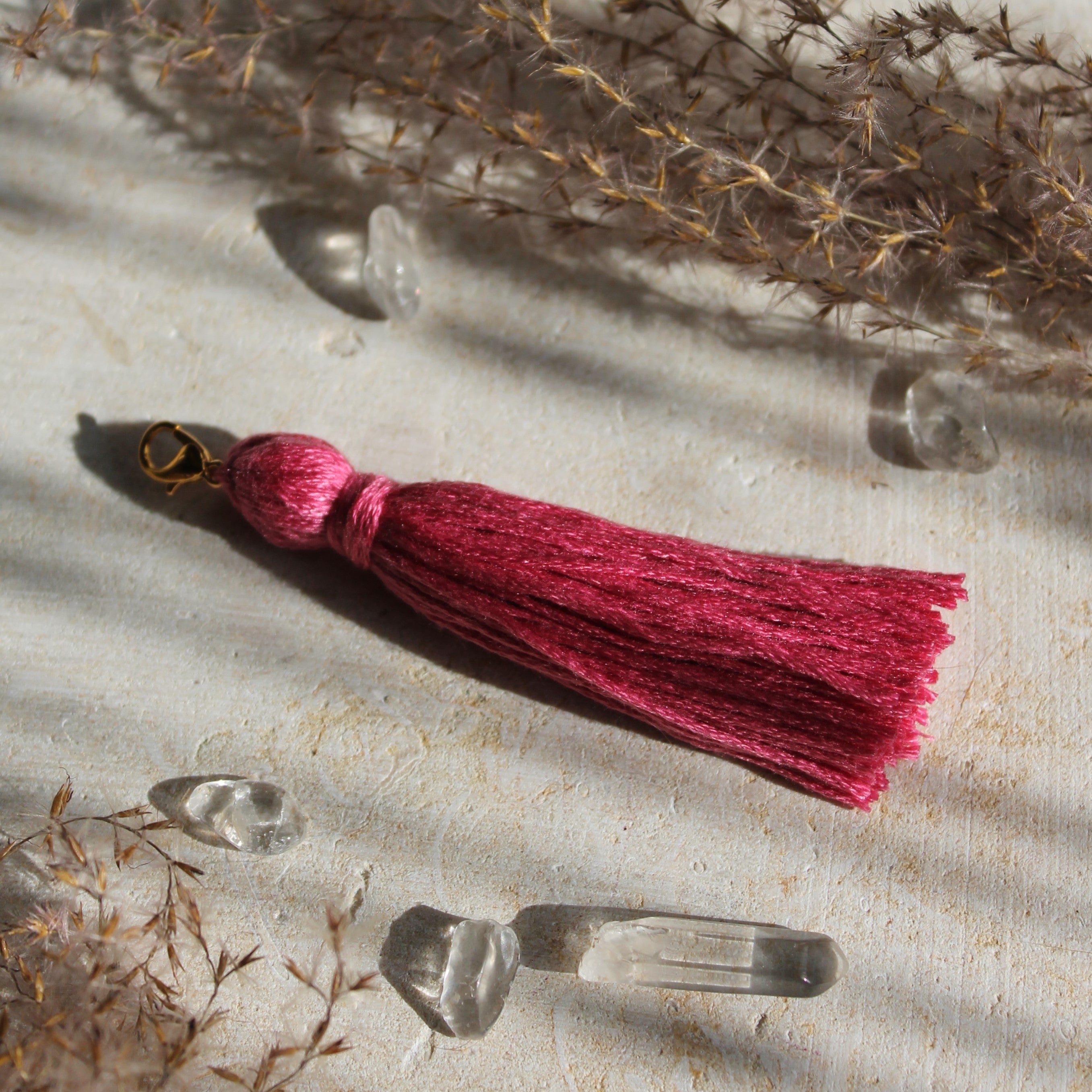 Auswechselbare Quasten rosa-pink
