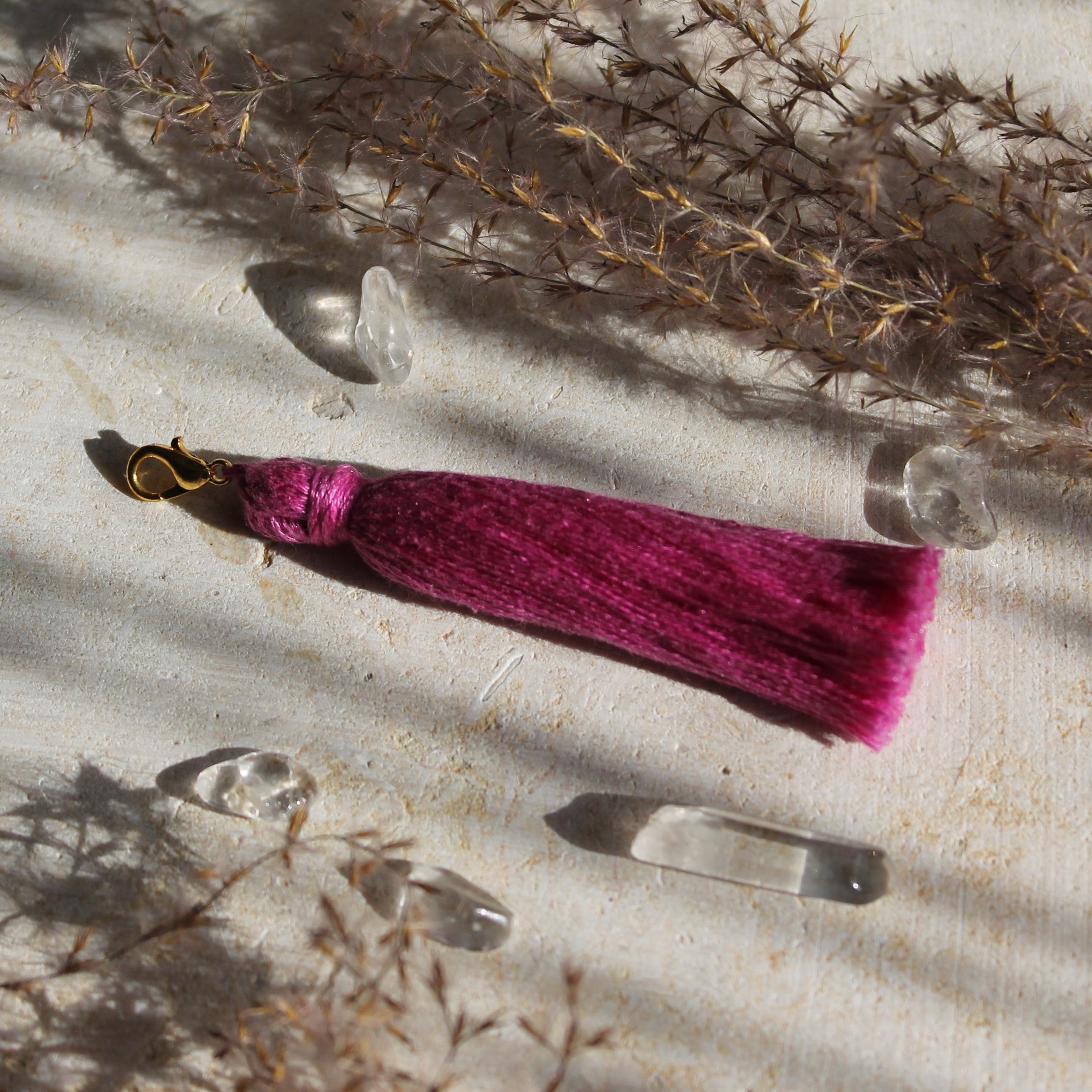 Auswechselbare Quasten rosa-pink
