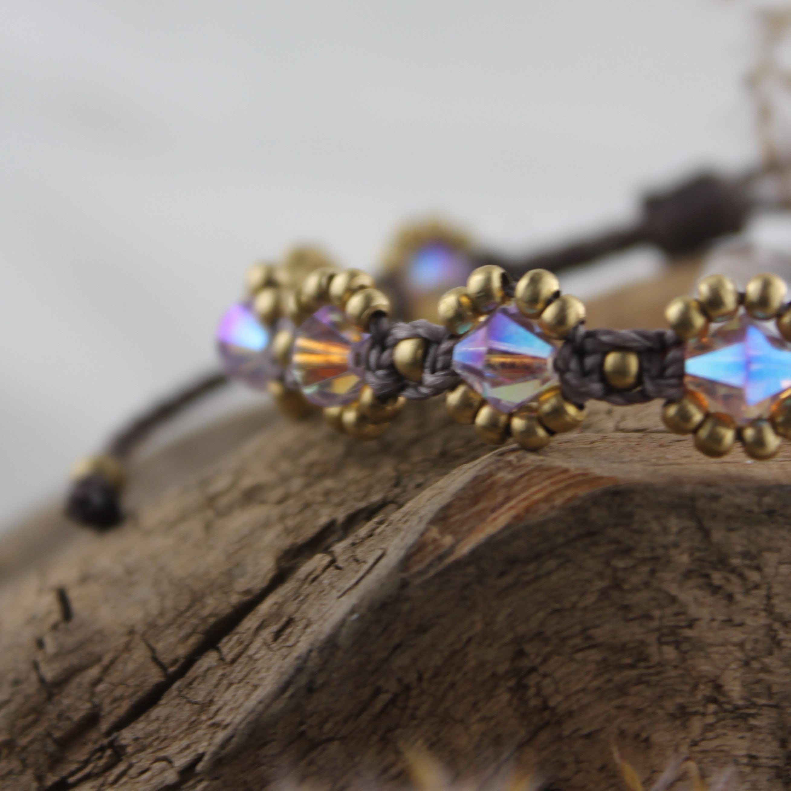 SONA AURA Armband Makramee goldfarben