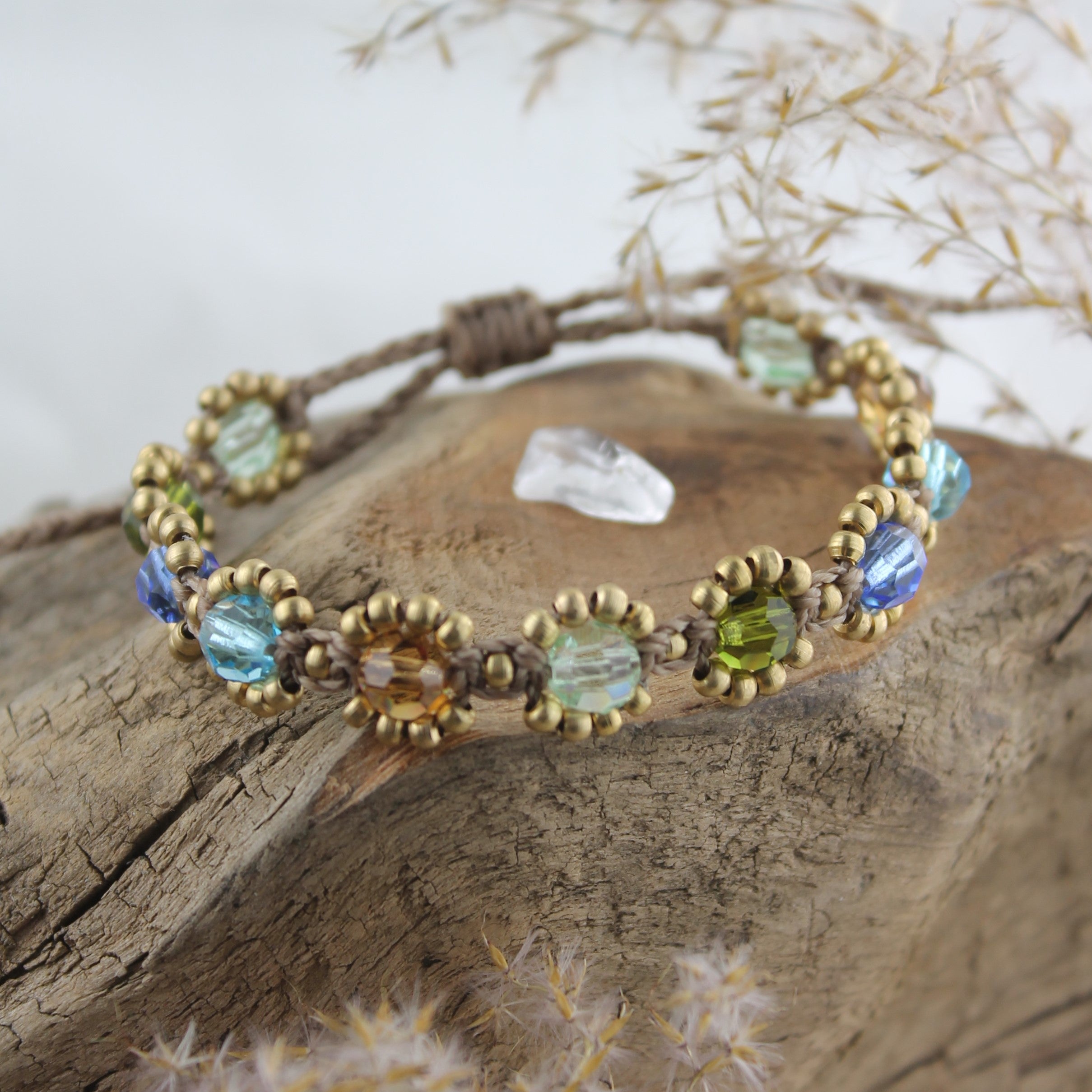 SONA VANA Armband Makramee goldfarben