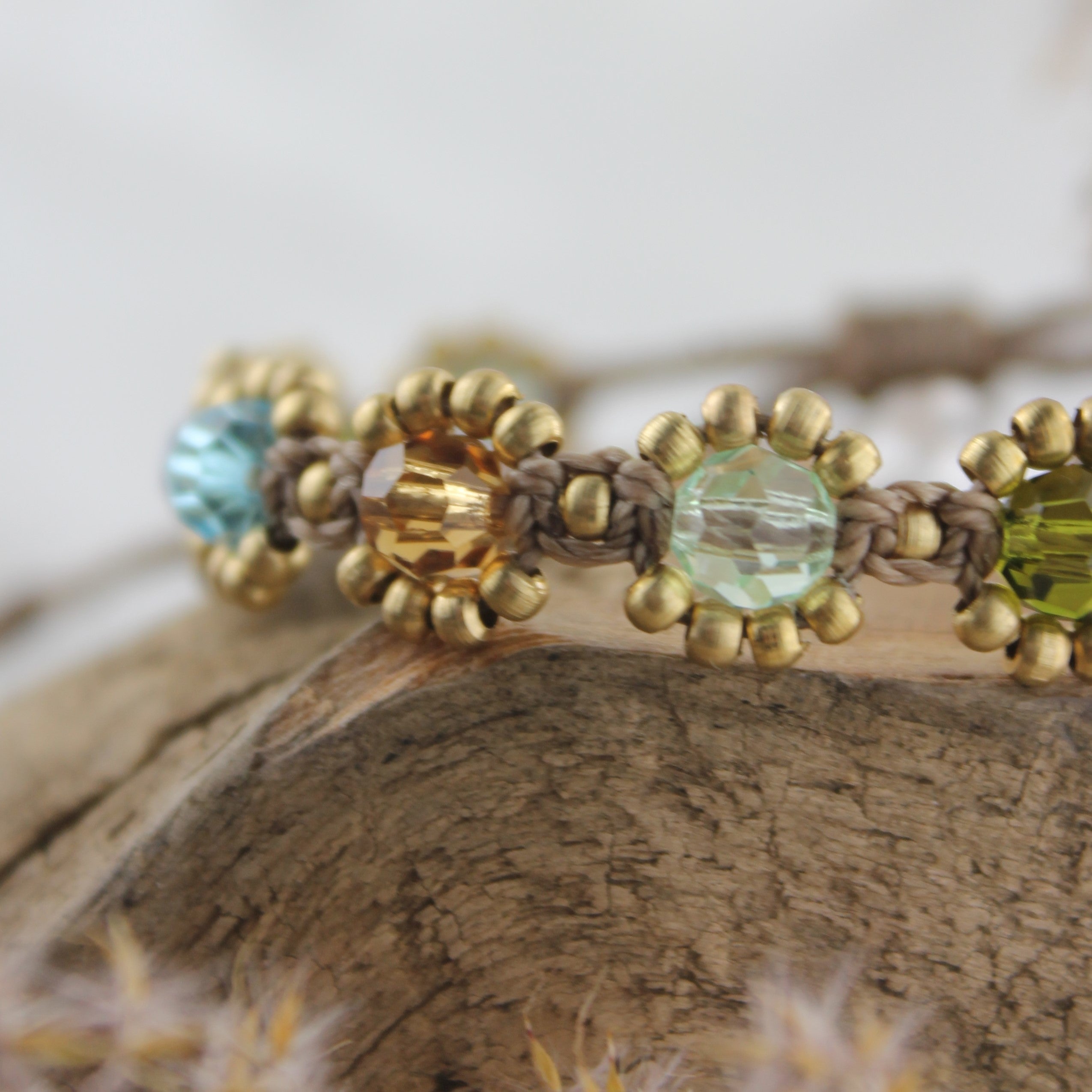 SONA VANA Armband Makramee goldfarben