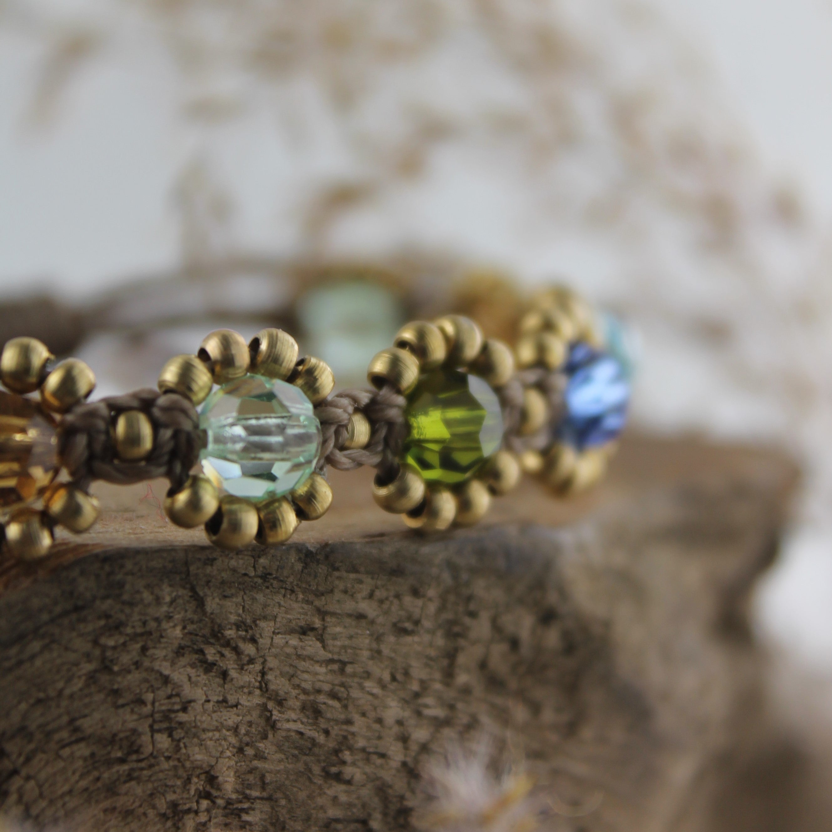 SONA VANA Armband Makramee goldfarben