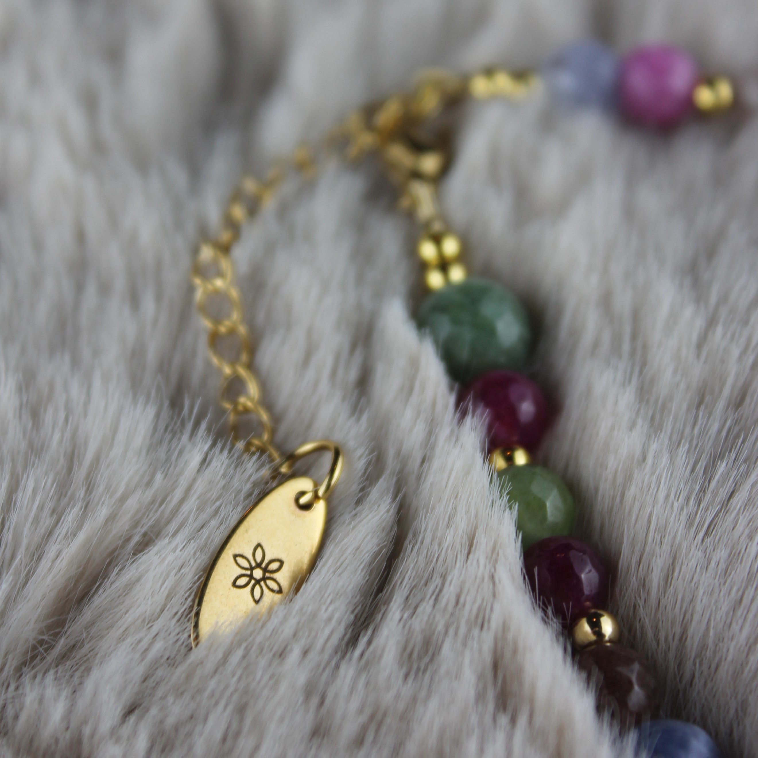 Turmalin facettiert Choker Kette Hämatit goldfarben