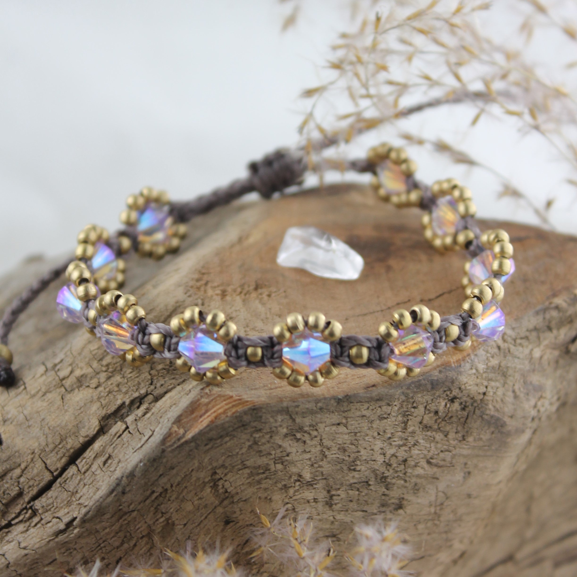 SONA AURA Armband Makramee goldfarben