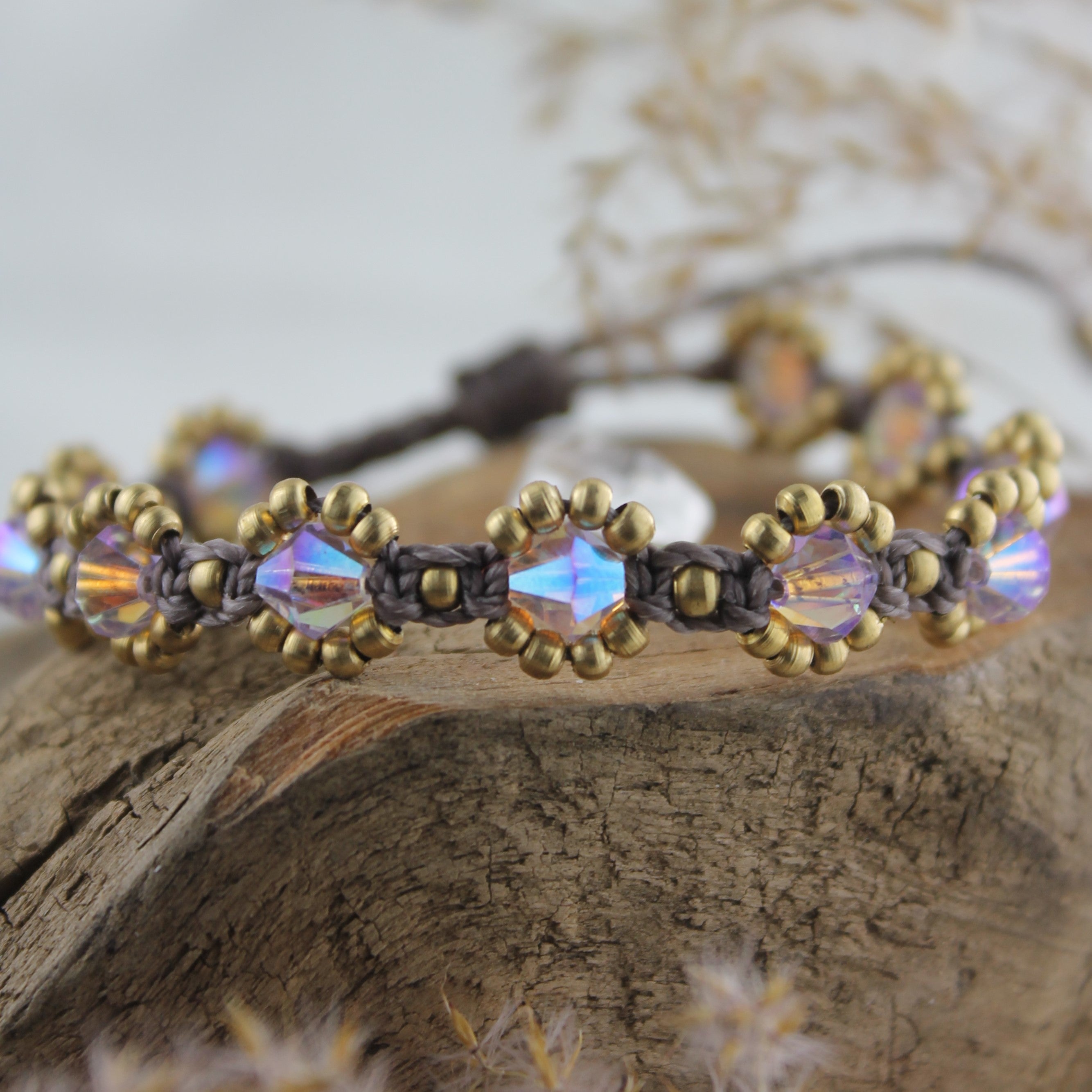 SONA AURA Armband Makramee goldfarben