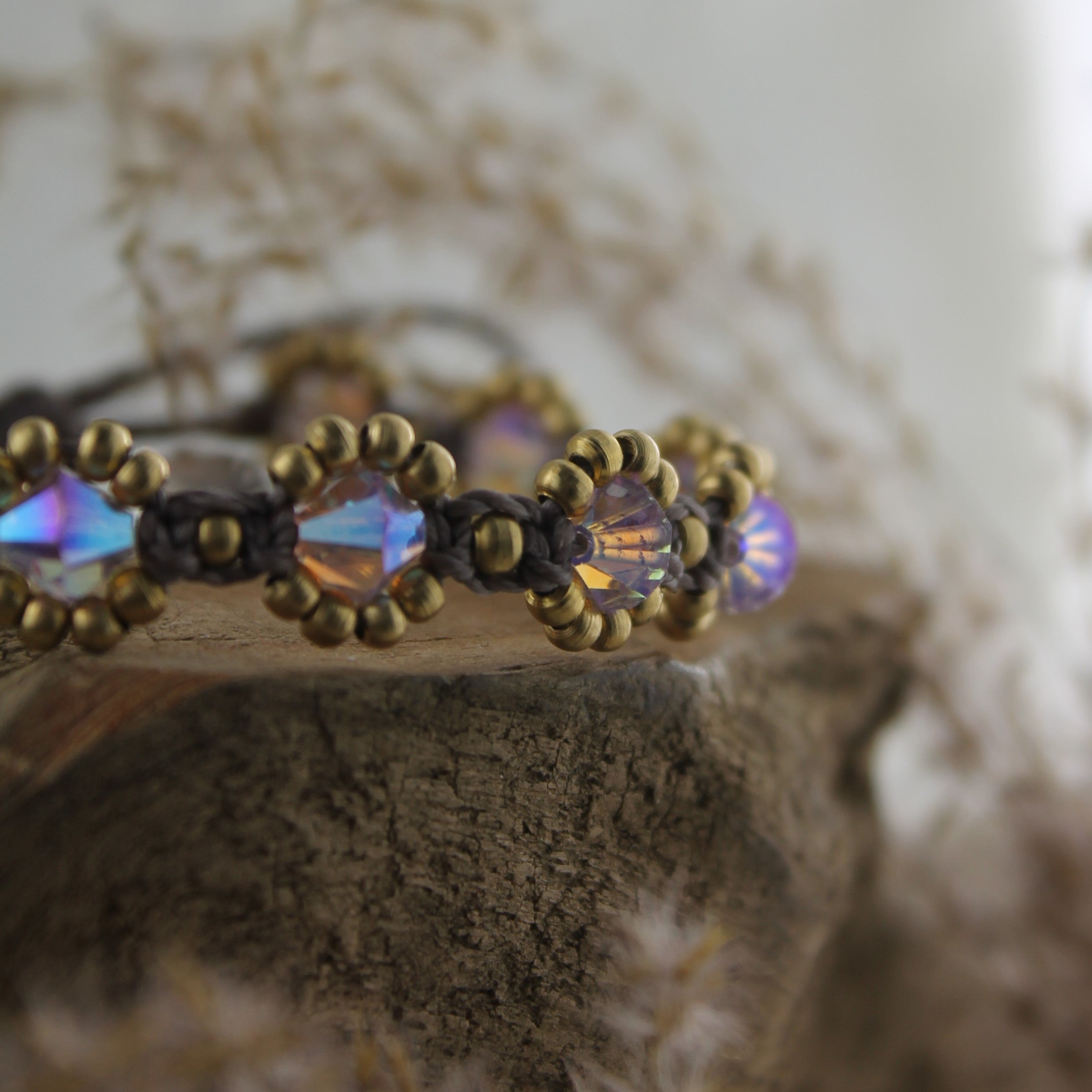 SONA AURA Armband Makramee goldfarben