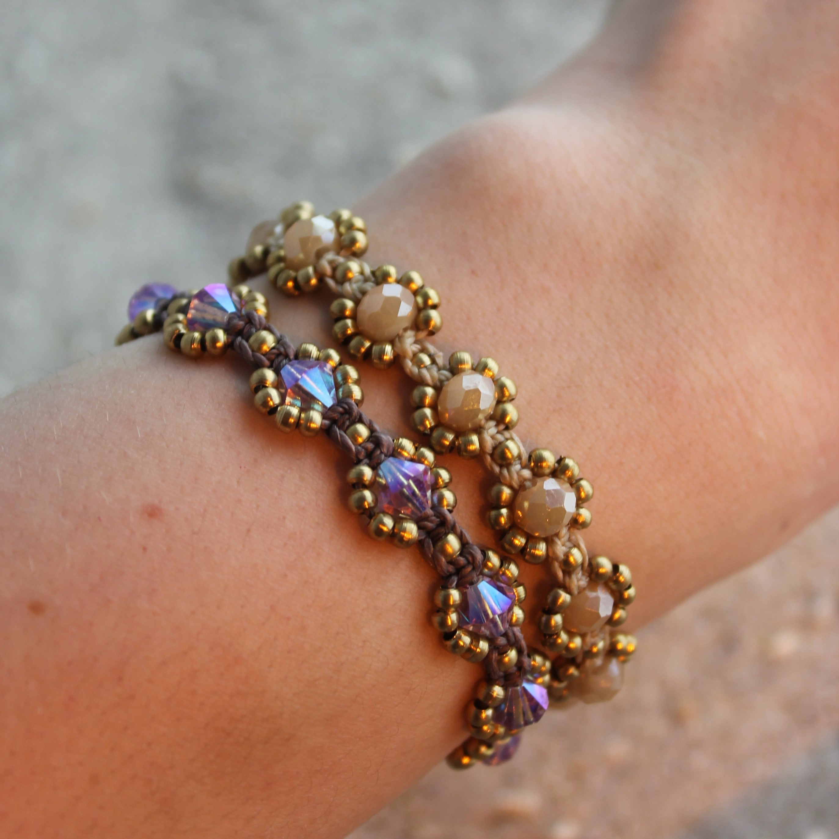 SONA APRICOT Armband Makramee goldfarben