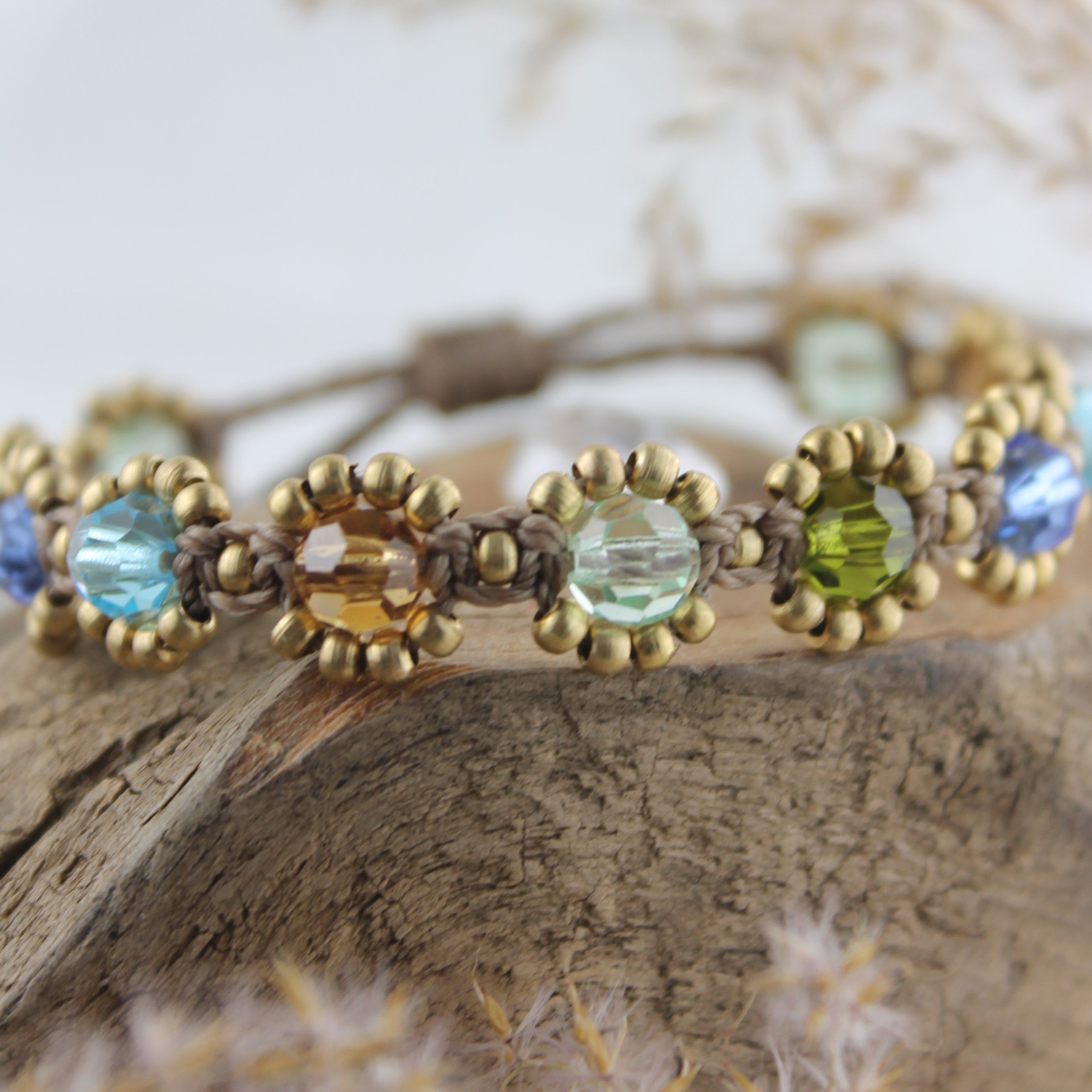 SONA VANA Armband Makramee goldfarben